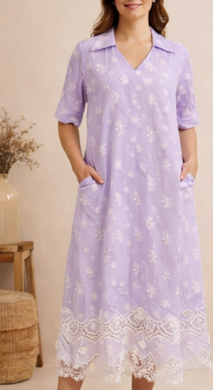 Lavender Lace Whisper Dress