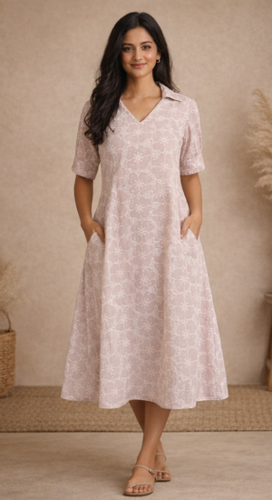 Gulabi Halo Dress